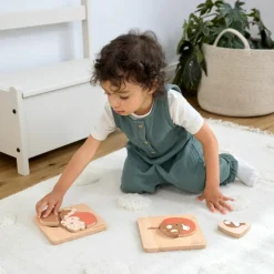 Outlet Puzzle en bois 2 pièces Little Mateys Chat-Cochon d'Inde Puzzle