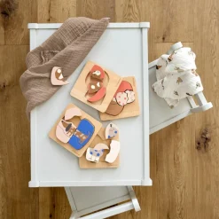 Hot Puzzle en bois 2 pièces Little Mateys Chien-Oiseau Puzzle