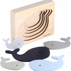 Sale Puzzle en bois Baleine (6 pièces) Puzzle