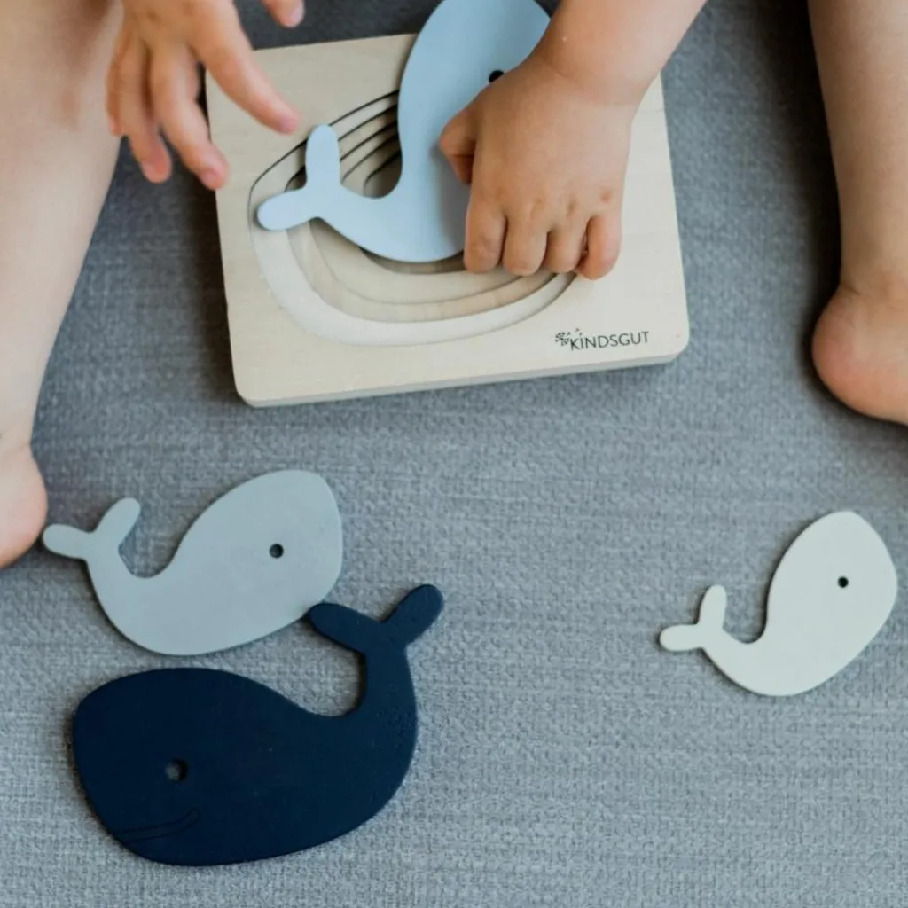 Sale Puzzle en bois Baleine (6 pièces) Puzzle