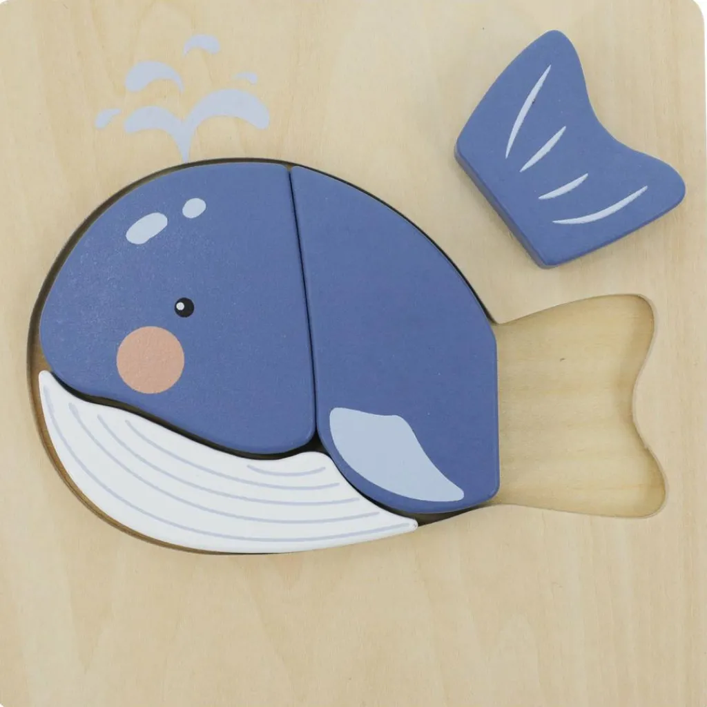 Discount Puzzle en bois Baleine (4 pièces) Puzzle
