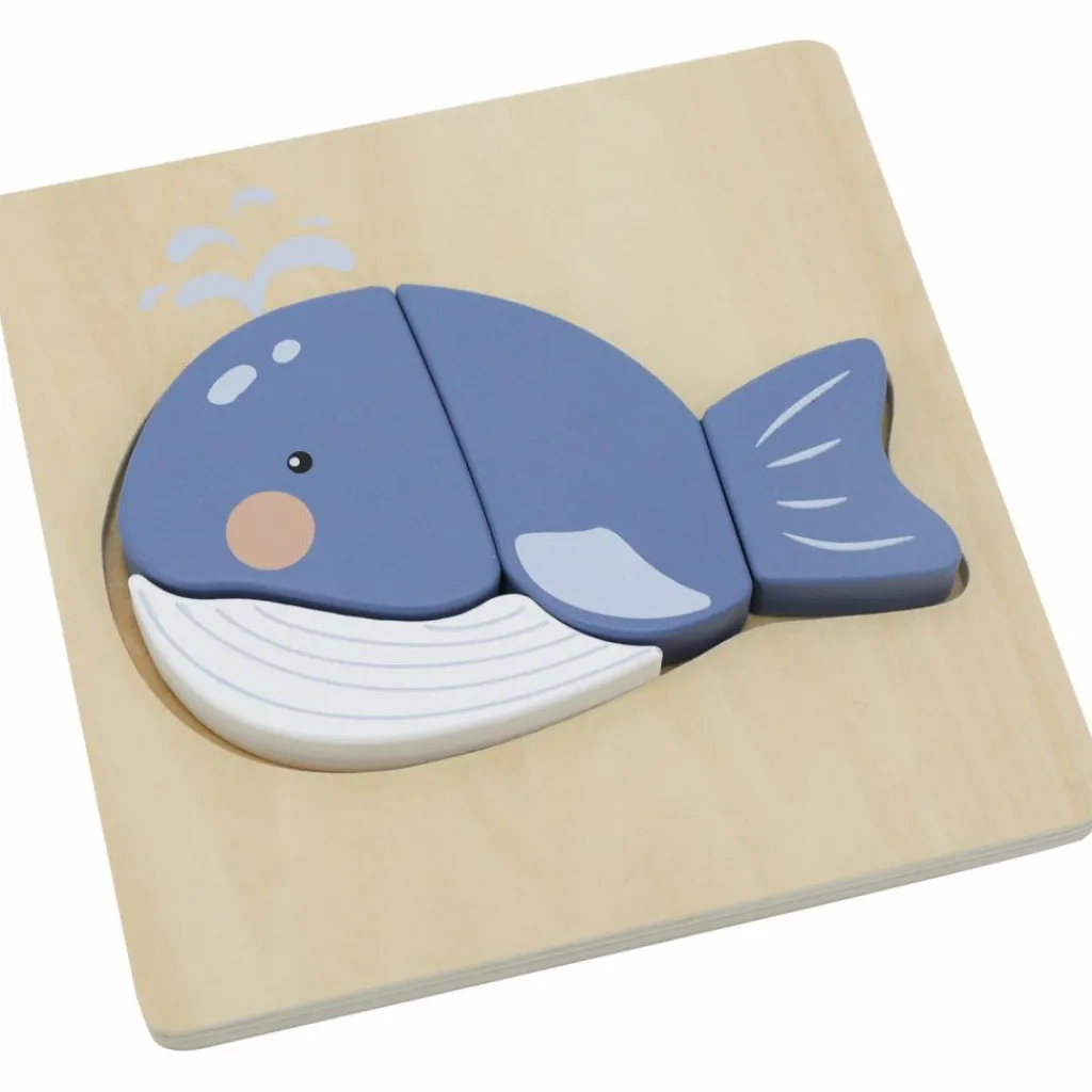 Discount Puzzle en bois Baleine (4 pièces) Puzzle