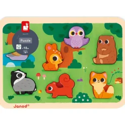 Discount Puzzle en bois Chunky La forêt (8 pièces) Puzzle