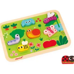 Discount Puzzle en bois Chunky Le jardin (8 pièces) Puzzle