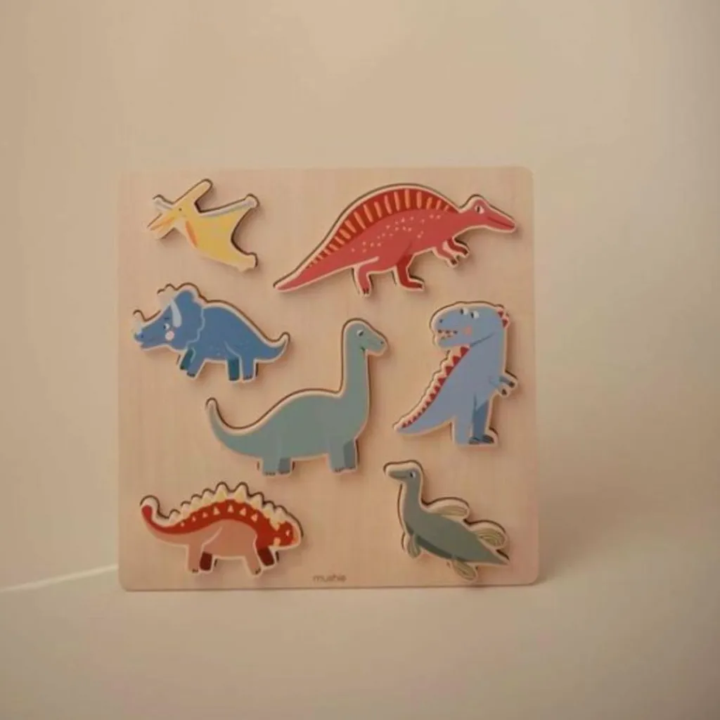 Puzzle en bois Dino (7 pièces) Puzzle
