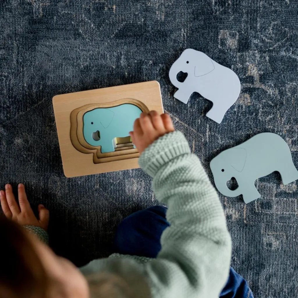 Best Puzzle en bois Eléphant (6 pièces) Puzzle