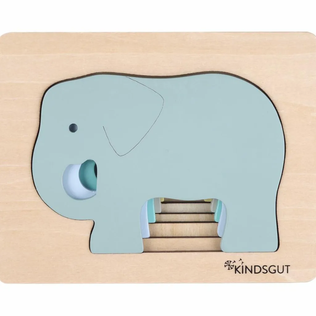 Best Puzzle en bois Eléphant (6 pièces) Puzzle