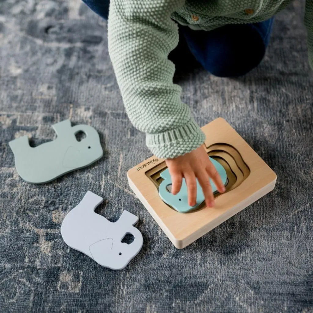 Best Puzzle en bois Eléphant (6 pièces) Puzzle