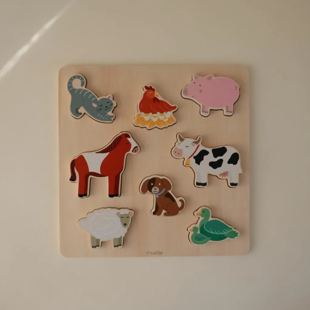 Clearance Puzzle en bois Farm (8 pièces) Puzzle