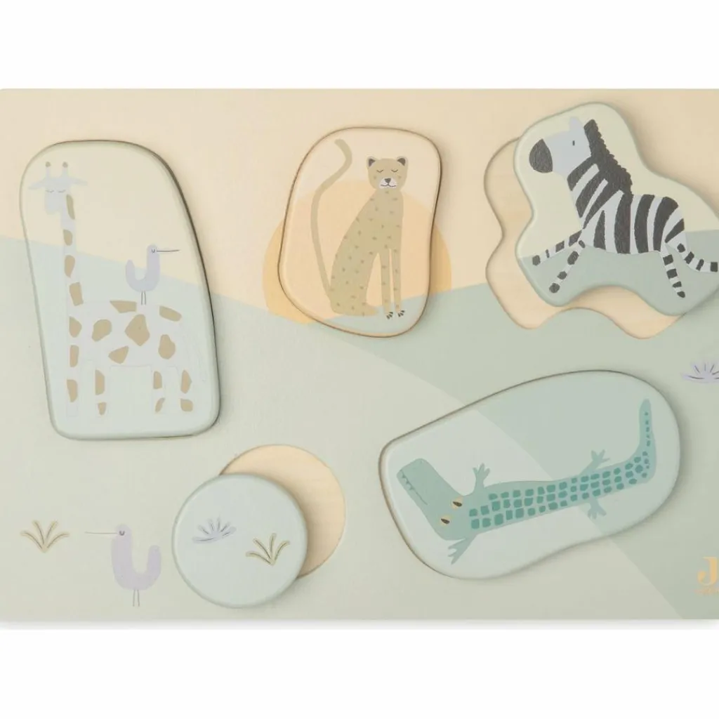 Puzzle en bois Jungle Jambo (6 pièces) Puzzle