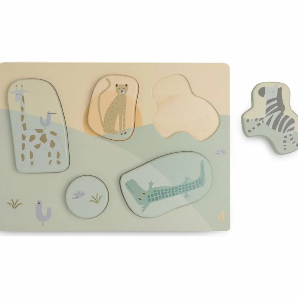 Puzzle en bois Jungle Jambo (6 pièces) Puzzle