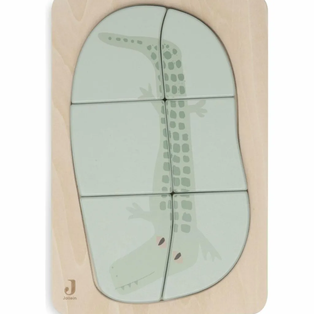 Discount Puzzle en bois Jungle Jambo Croco (6 pièces) Puzzle