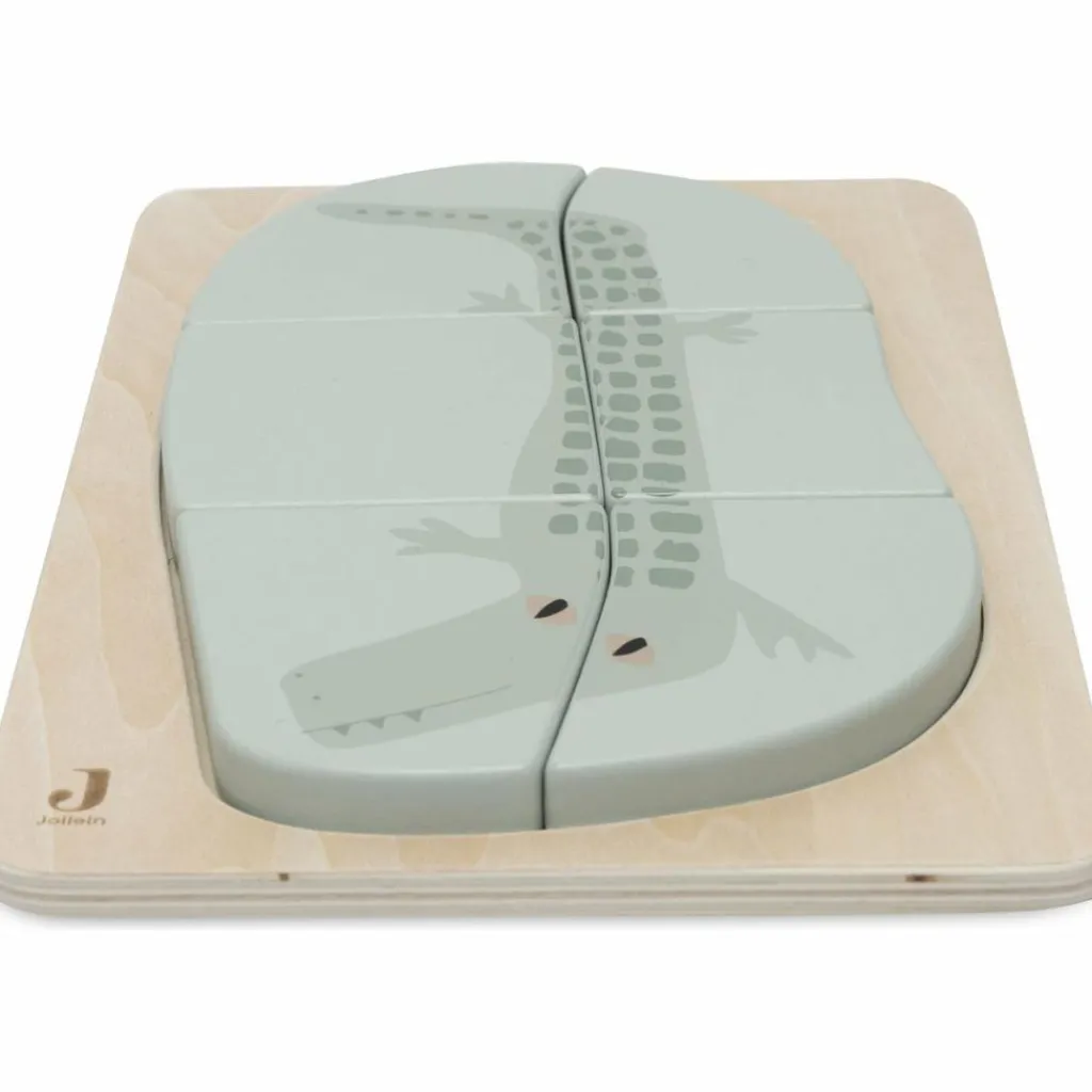 Discount Puzzle en bois Jungle Jambo Croco (6 pièces) Puzzle