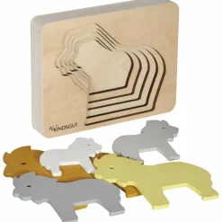 Puzzle en bois Lion (6 pièces) Puzzle