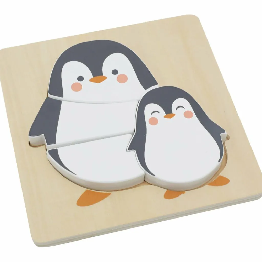 Sale Puzzle en bois Pingouin (4 pièces) Puzzle