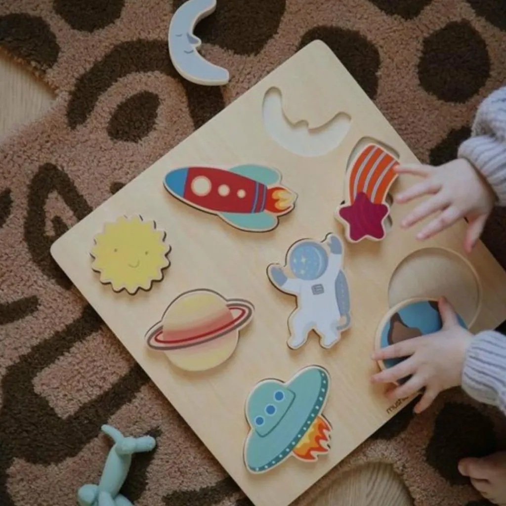 Puzzle en bois Space (8 pièces) Puzzle