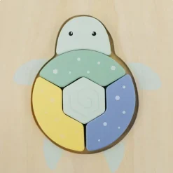 Puzzle en bois Tortue (5 pièces) Puzzle