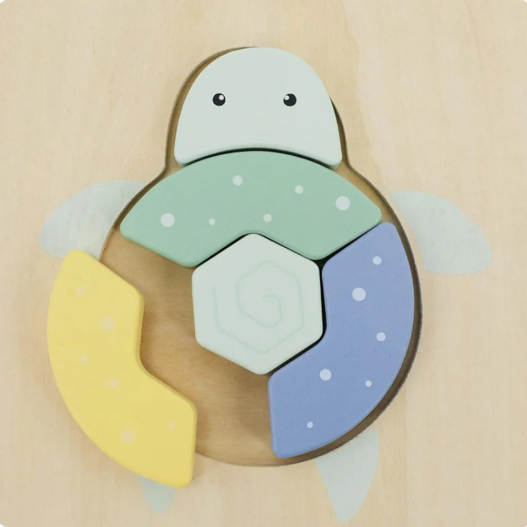 Puzzle en bois Tortue (5 pièces) Puzzle