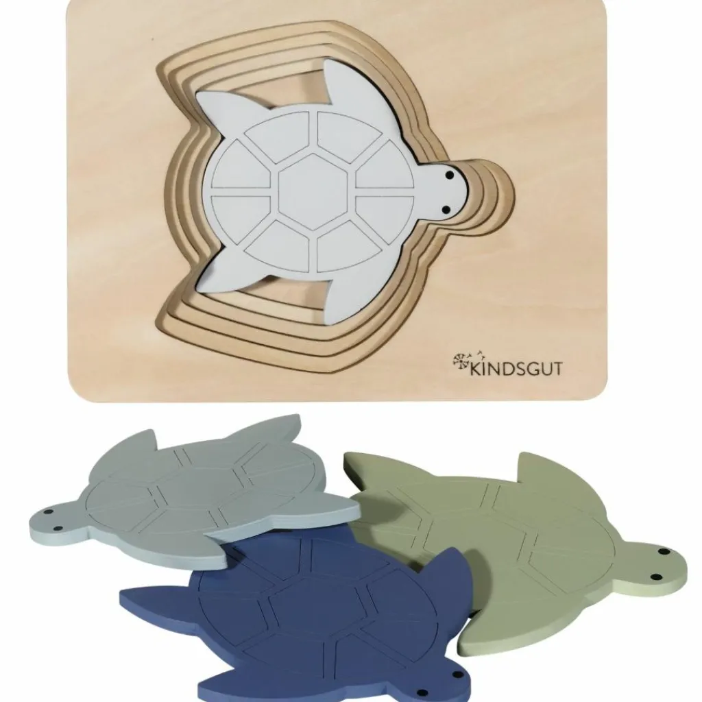 Discount Puzzle en bois Tortue (6 pièces) Puzzle
