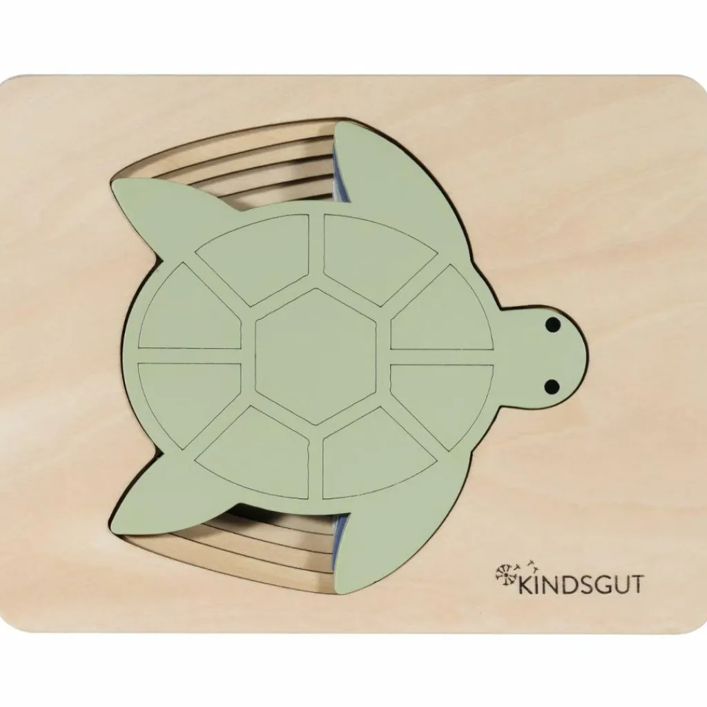 Discount Puzzle en bois Tortue (6 pièces) Puzzle