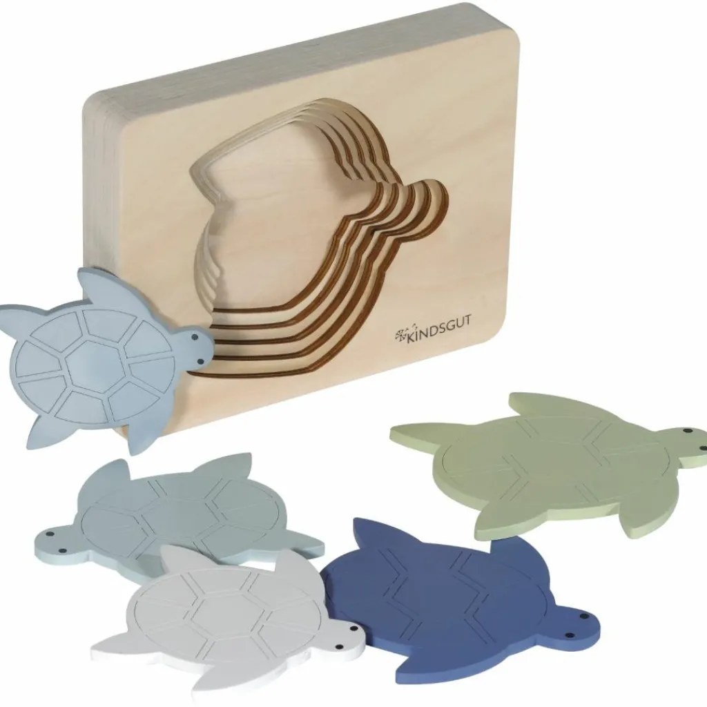 Discount Puzzle en bois Tortue (6 pièces) Puzzle