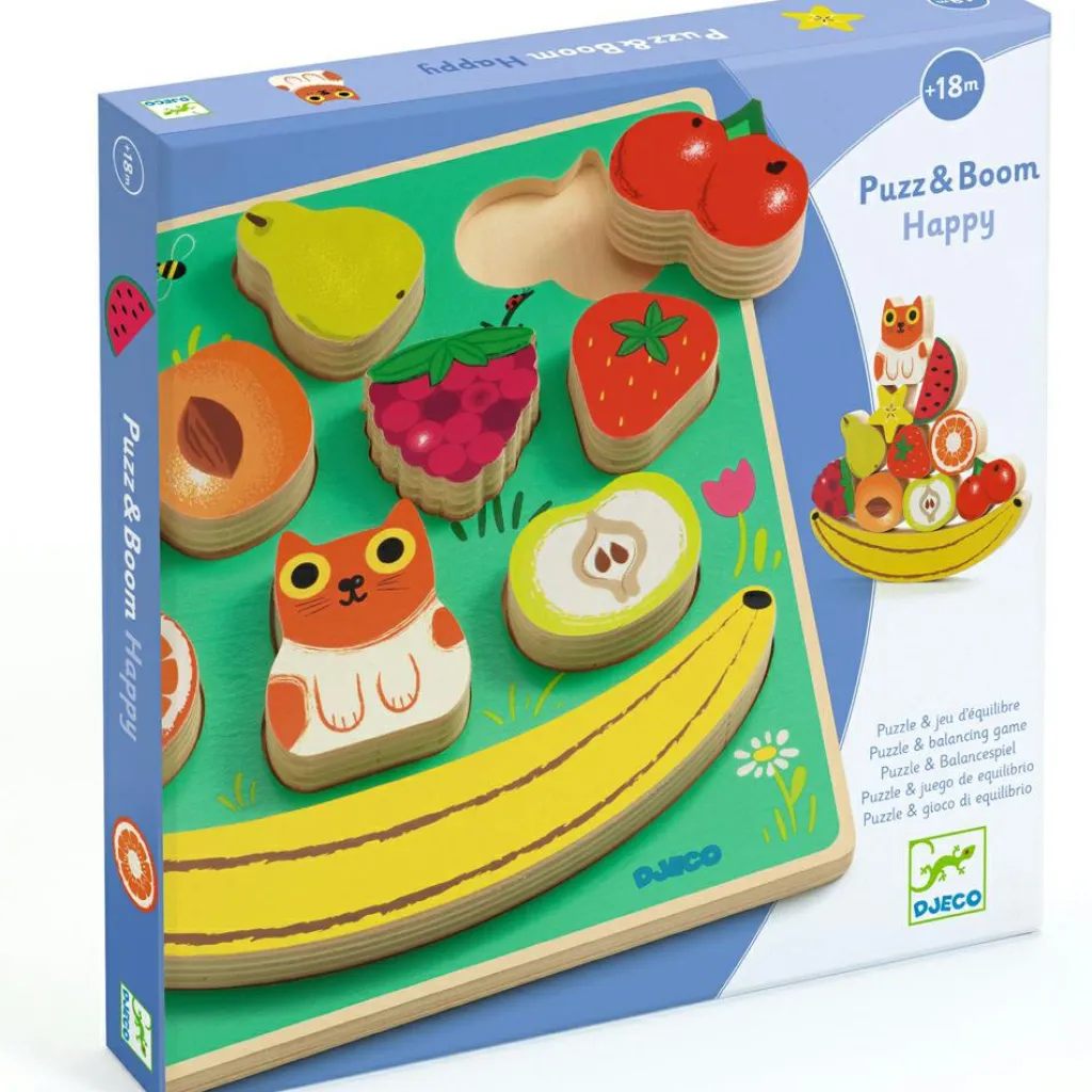 Discount Puzzle en relief Puzz & Boom Happy (12 pièces) Puzzle