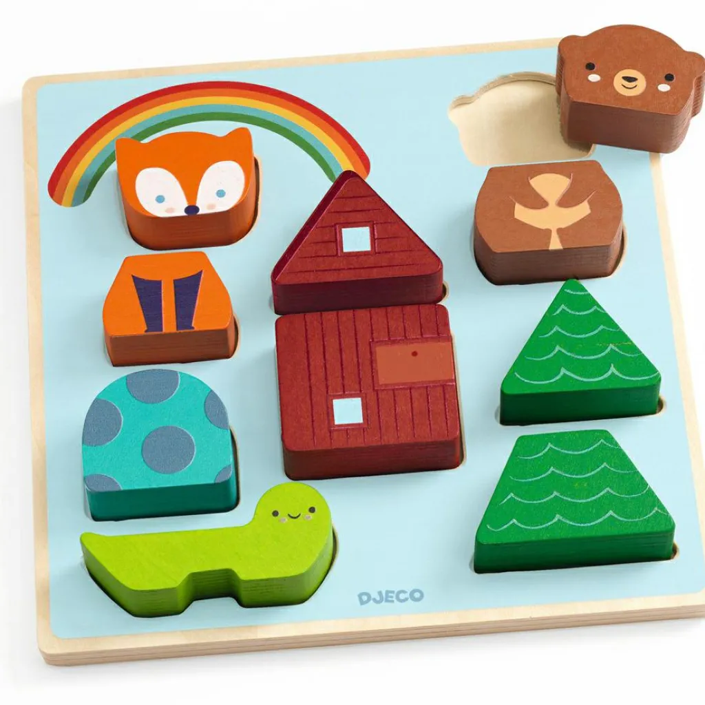 Discount Puzzle en relief Puzz & Match Rainbow (11 pièces) Puzzle