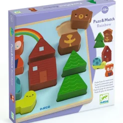 Discount Puzzle en relief Puzz & Match Rainbow (11 pièces) Puzzle