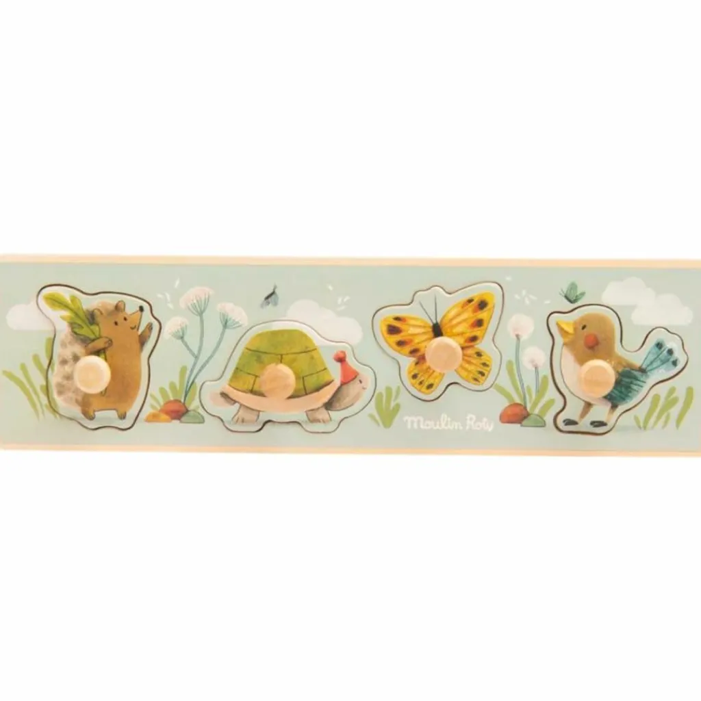 Outlet Puzzle encastrable 4 animaux Trois petits lapins Puzzle