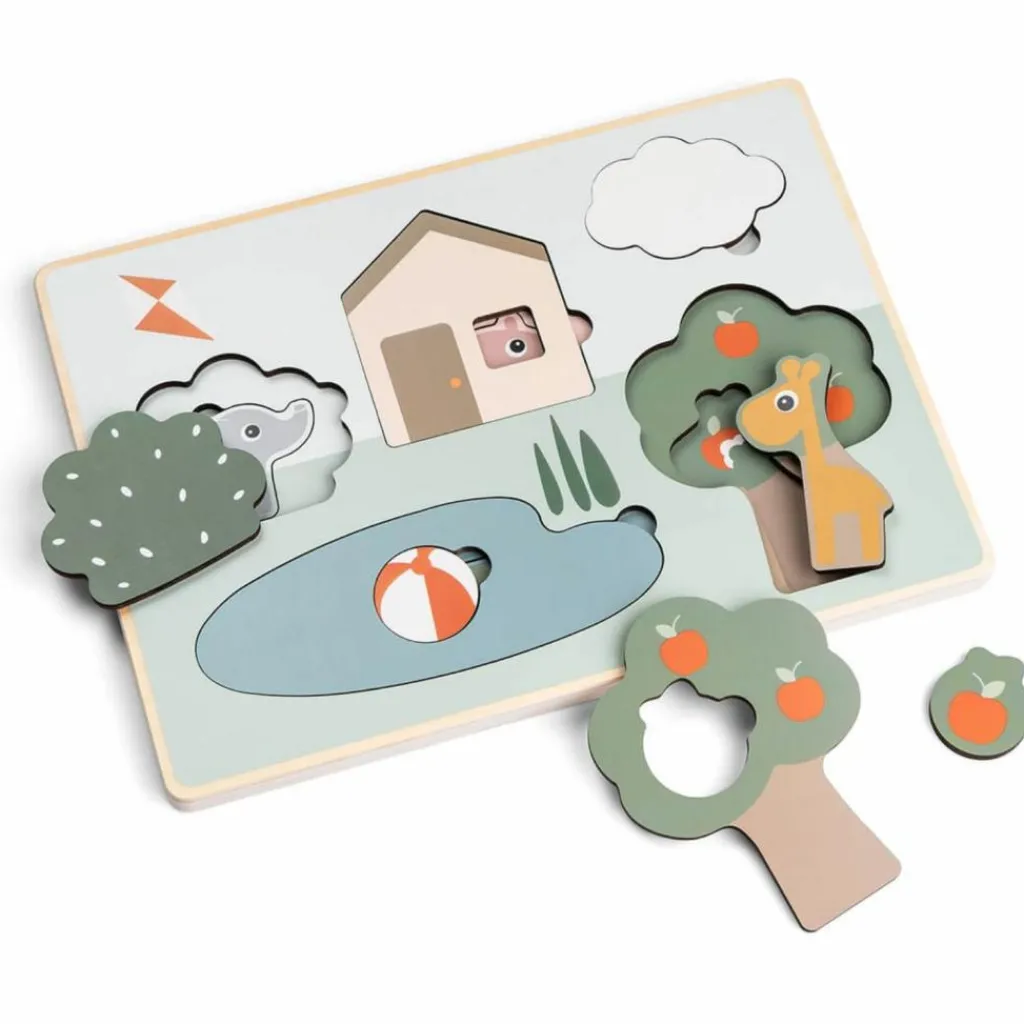 Puzzle encastrable Deer friends Multicolore Puzzle