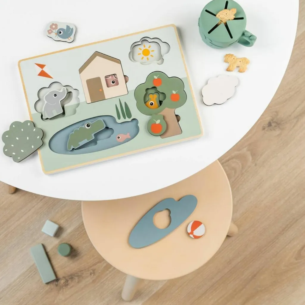 Puzzle encastrable Deer friends Multicolore Puzzle