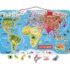 Puzzle mural magnétique Le monde Jeu Magnétique