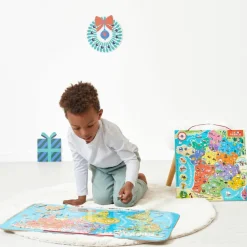 Puzzle mural magnétique Le monde Jeu Magnétique