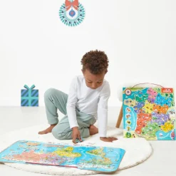 Puzzle mural magnétique Le monde Jeu Magnétique