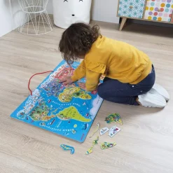Puzzle mural magnétique Le monde Jeu Magnétique