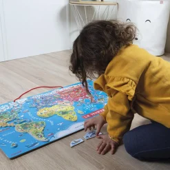 Puzzle mural magnétique Le monde Jeu Magnétique