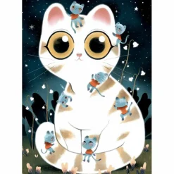 Discount Puzzle phosphorescent Wizzy Chats câlins (50 pièces) Puzzle