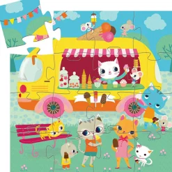 New Puzzle silhouettes Le Glacier (16 pièces) Puzzle