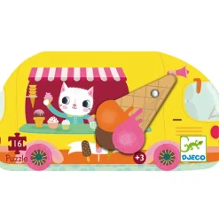 New Puzzle silhouettes Le Glacier (16 pièces) Puzzle