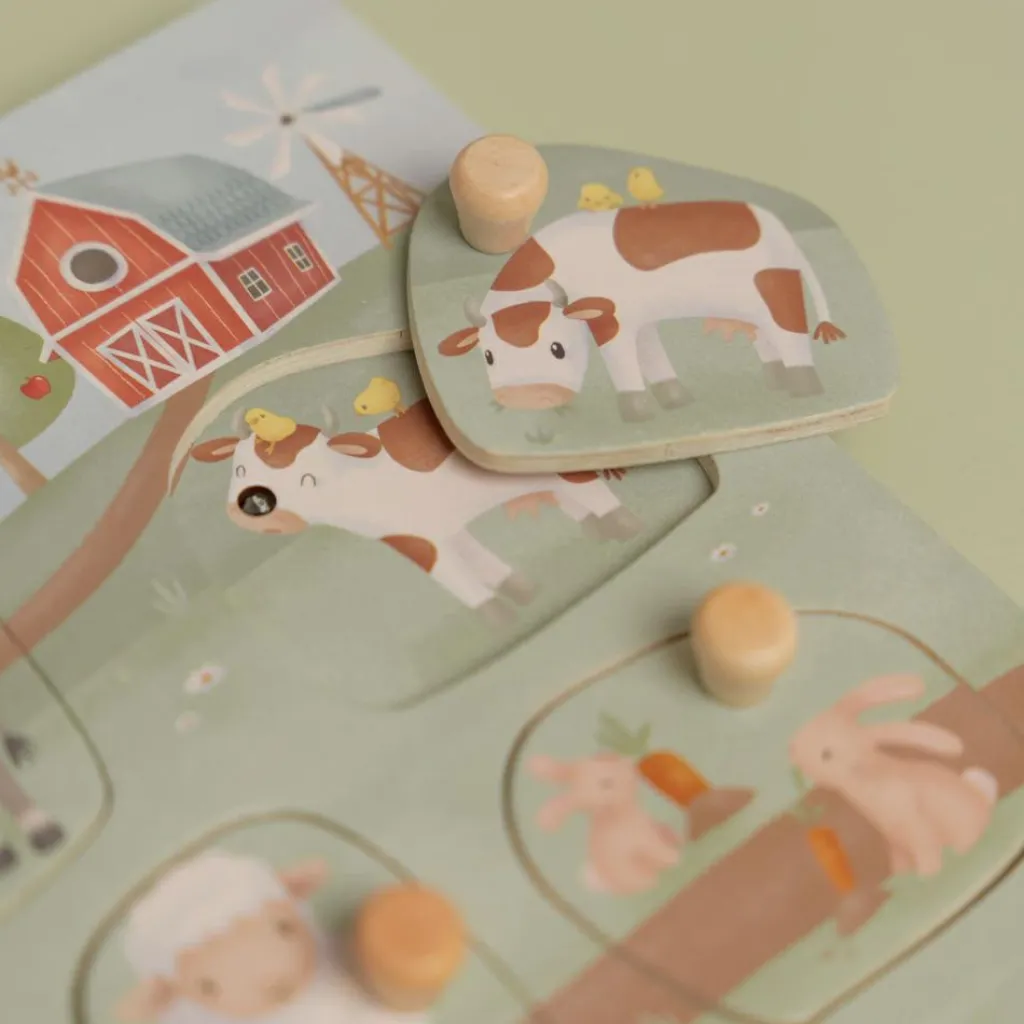 Outlet Puzzle sonore en bois Little Farm Puzzle