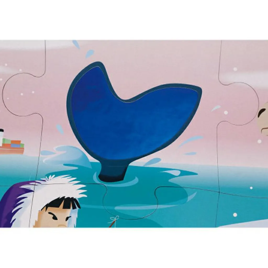 Discount Puzzle tactile La vie sur la banquise (20 pièces) Puzzle