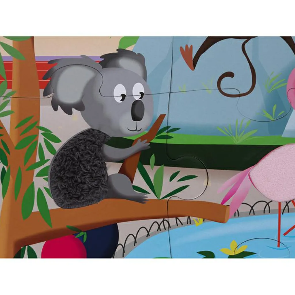 Puzzle tactile Une journée au zoo (20 pièces) Puzzle