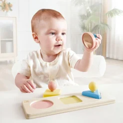 Discount Puzzle trieur de formes Montessori en riz Jouet À Encastrer