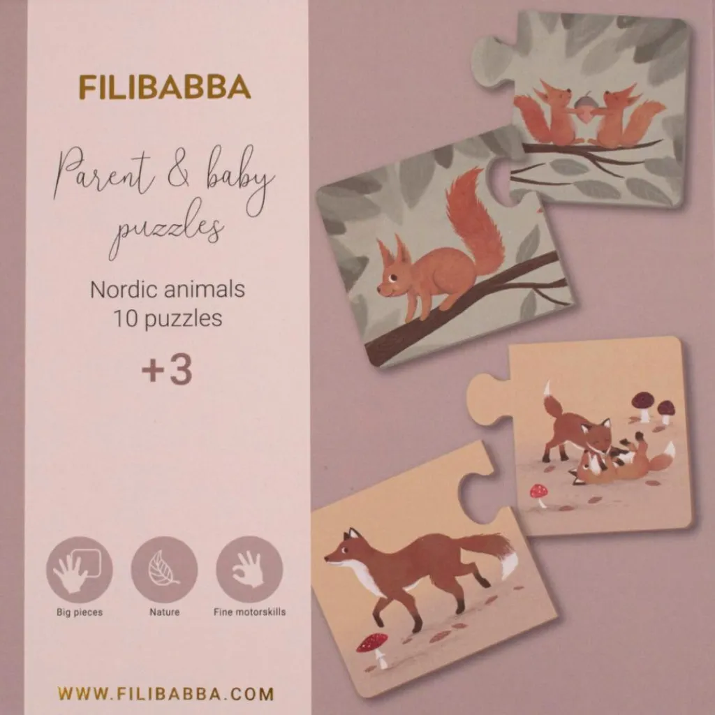 New Puzzles Maman et ses bébés Animaux nordiques Puzzle