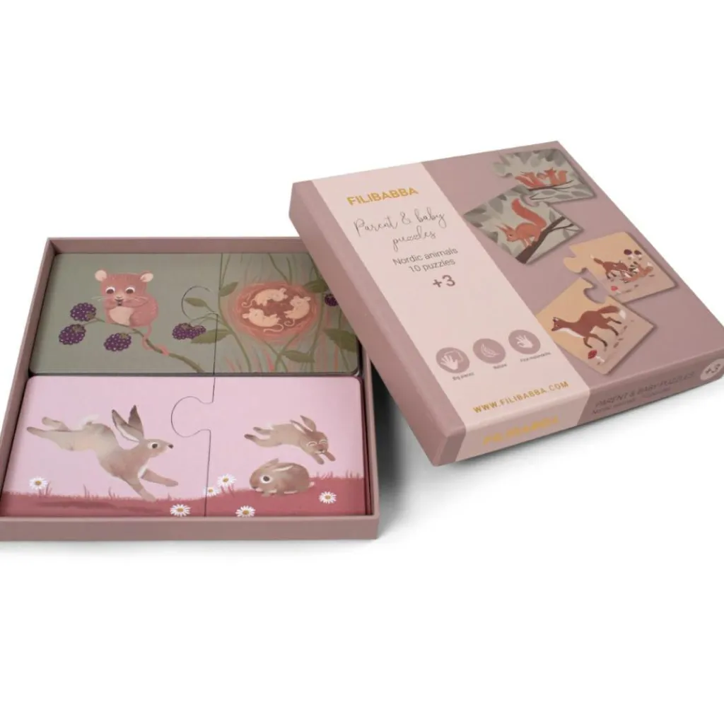 New Puzzles Maman et ses bébés Animaux nordiques Puzzle