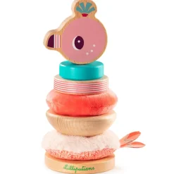 Sale Pyramide à empiler Anaïs le flamant rose - Reconditionné Jouet À Empiler