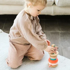 Discount Pyramide à empiler Anaïs le flamant rose Jouet À Empiler