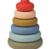 Clearance Pyramide à empiler en silicone Dag Stacking multi mix Jouet À Empiler