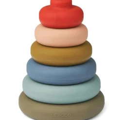 Clearance Pyramide à empiler en silicone Dag Stacking multi mix Jouet À Empiler