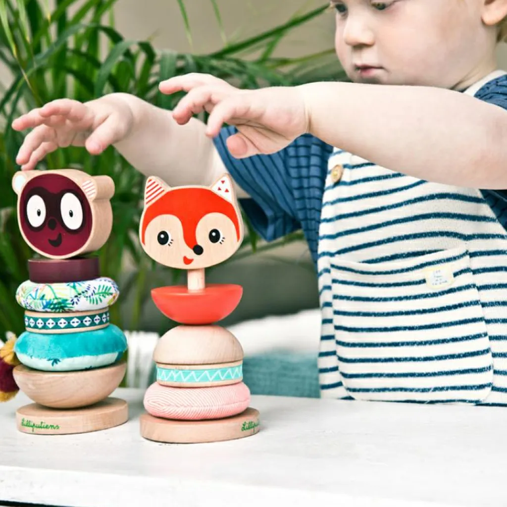 Outlet Pyramide en bois Alice la renarde Jouet À Empiler